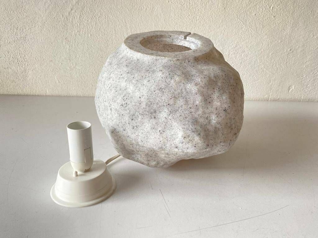 Fiberglass Table Lamps In Stone Form By Heito, 1980s, Germany photo vinterior