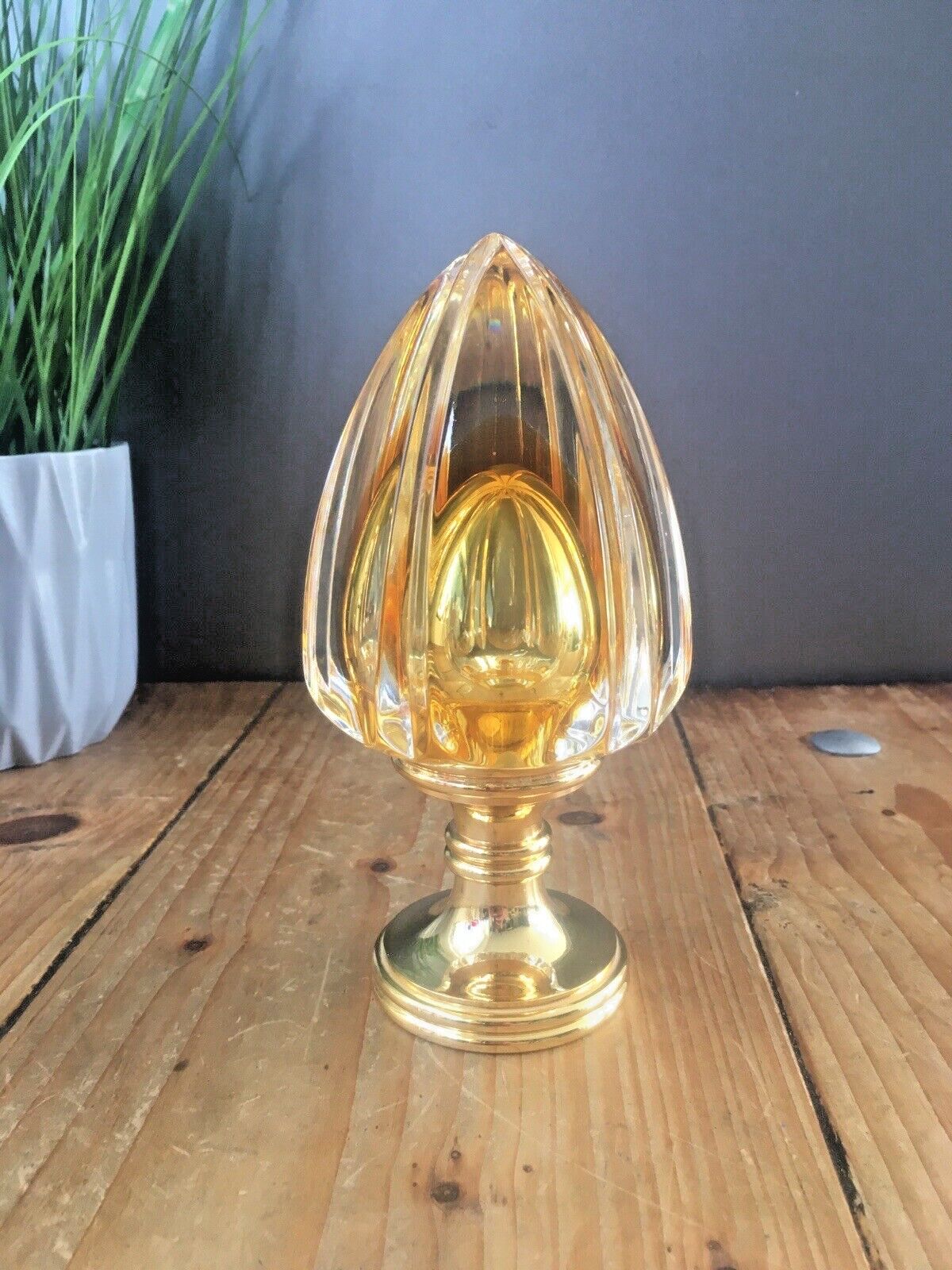 1 Top Quality Baldi 60's Italian Crystal Bronze Murano Style Door Knob Handle photo Home Fixtures