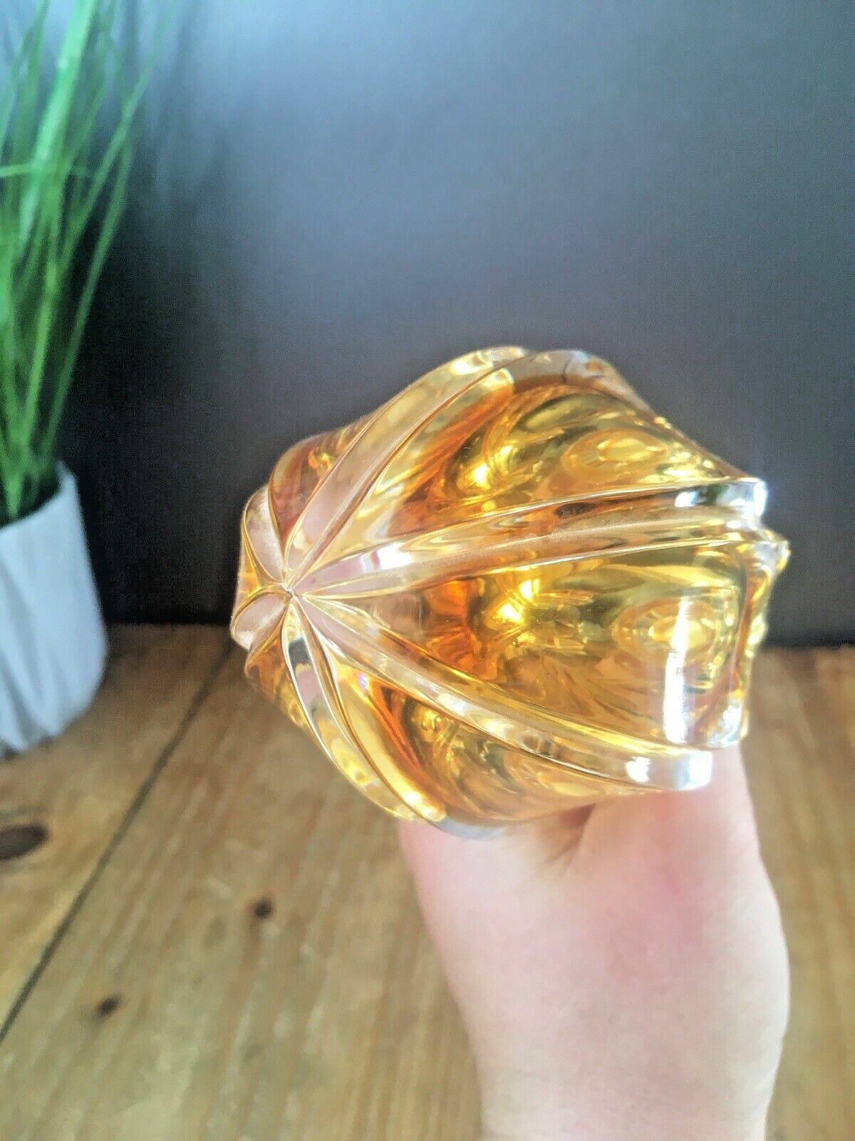 1 Top Quality Baldi 60's Italian Crystal Bronze Murano Style Door Knob Handle photo buy
