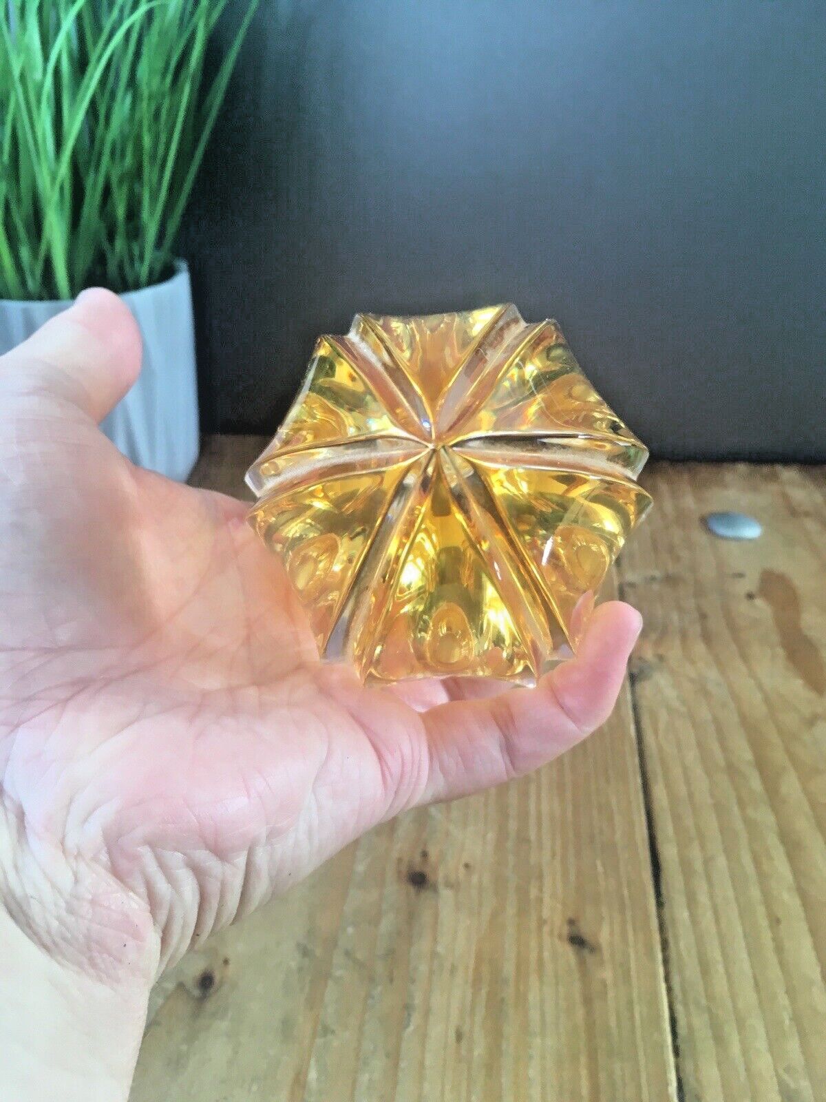 photo for sale 1 Top Quality Baldi 60's Italian Crystal Bronze Murano Style Door Knob Handle