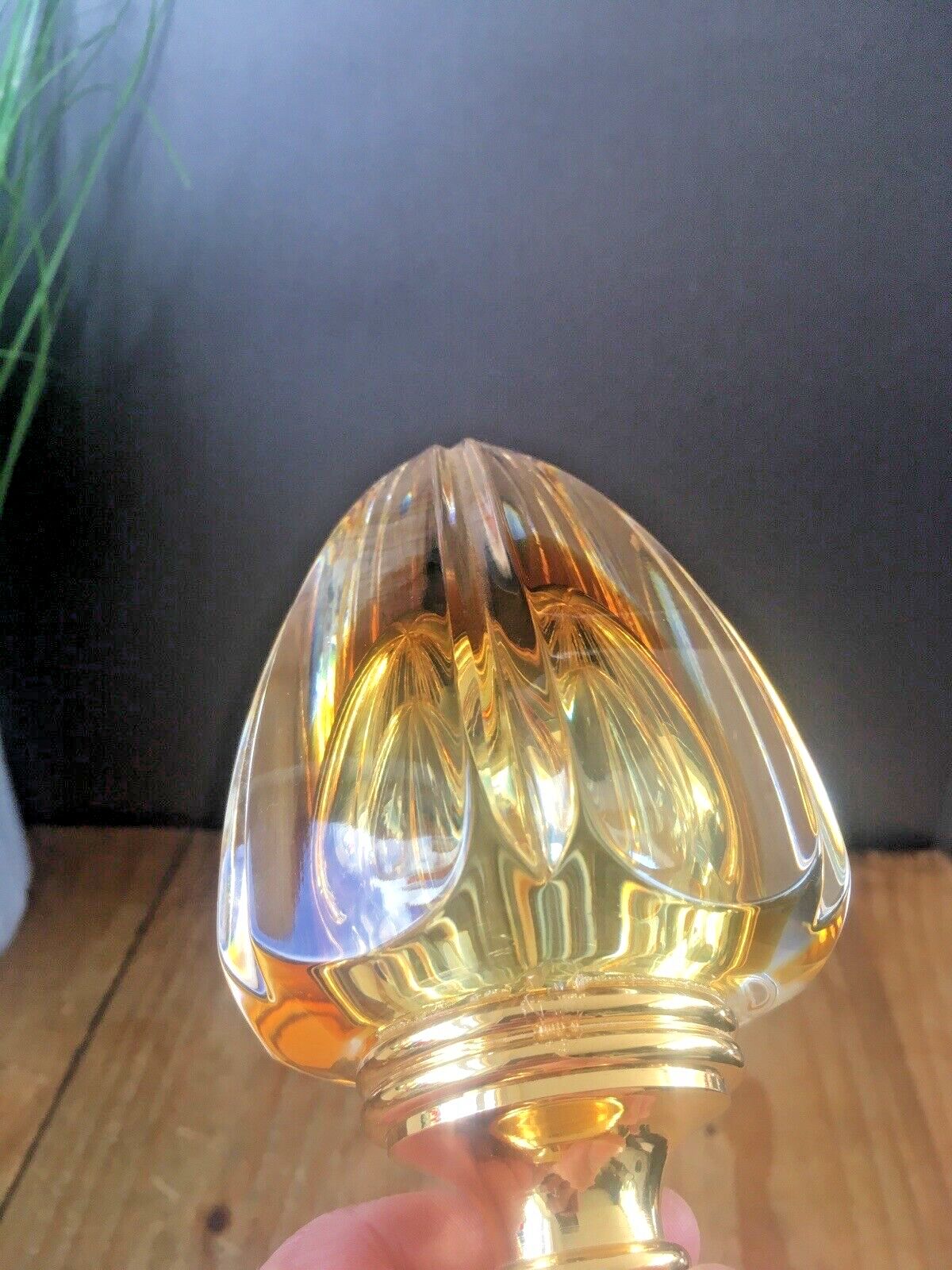 Home Fixtures 1 Top Quality Baldi 60's Italian Crystal Bronze Murano Style Door Knob Handle photo