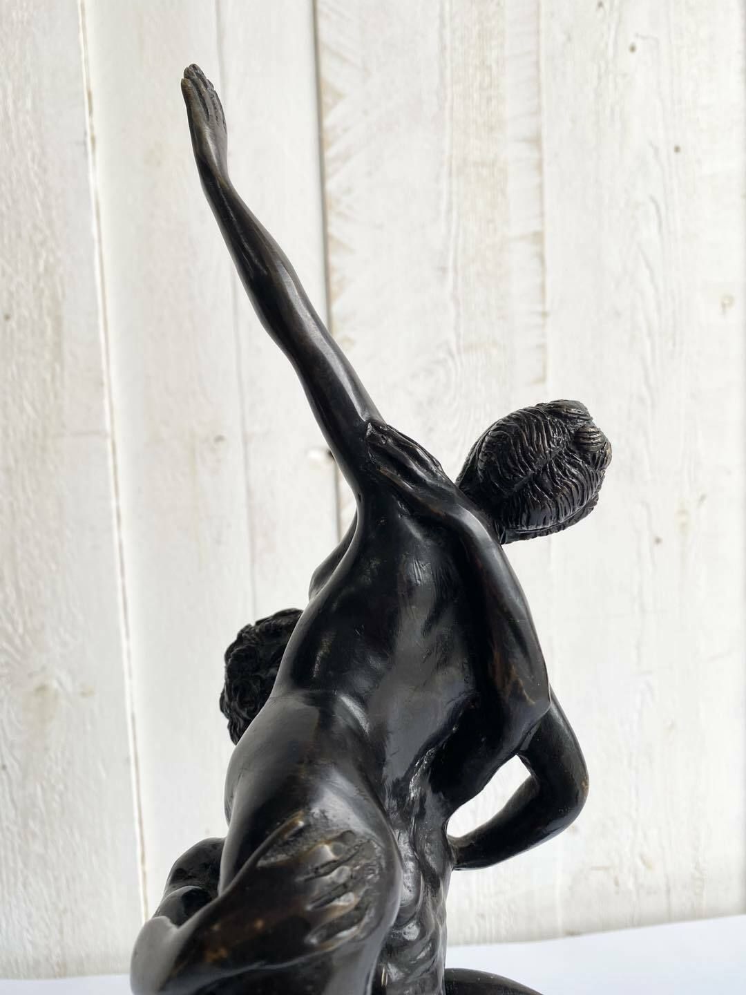 Bronze Statue Abduction Of A Sabine After Giambologna photo furniture