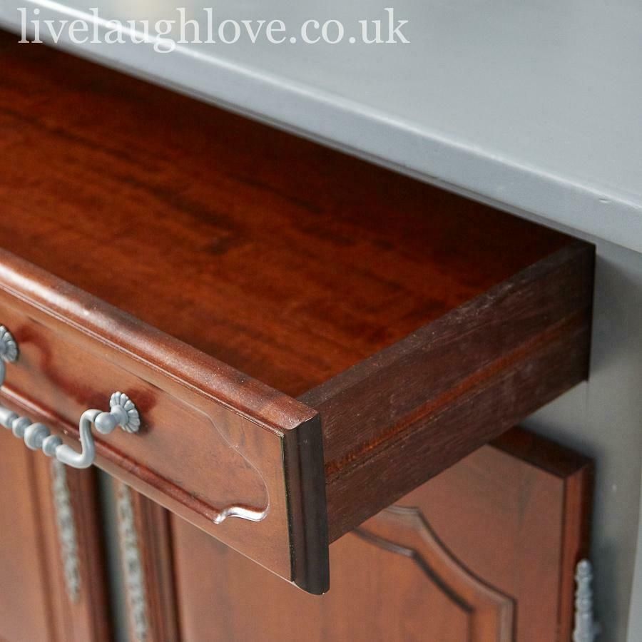 Grey And Cherry Wood Cupboard photo Furniture