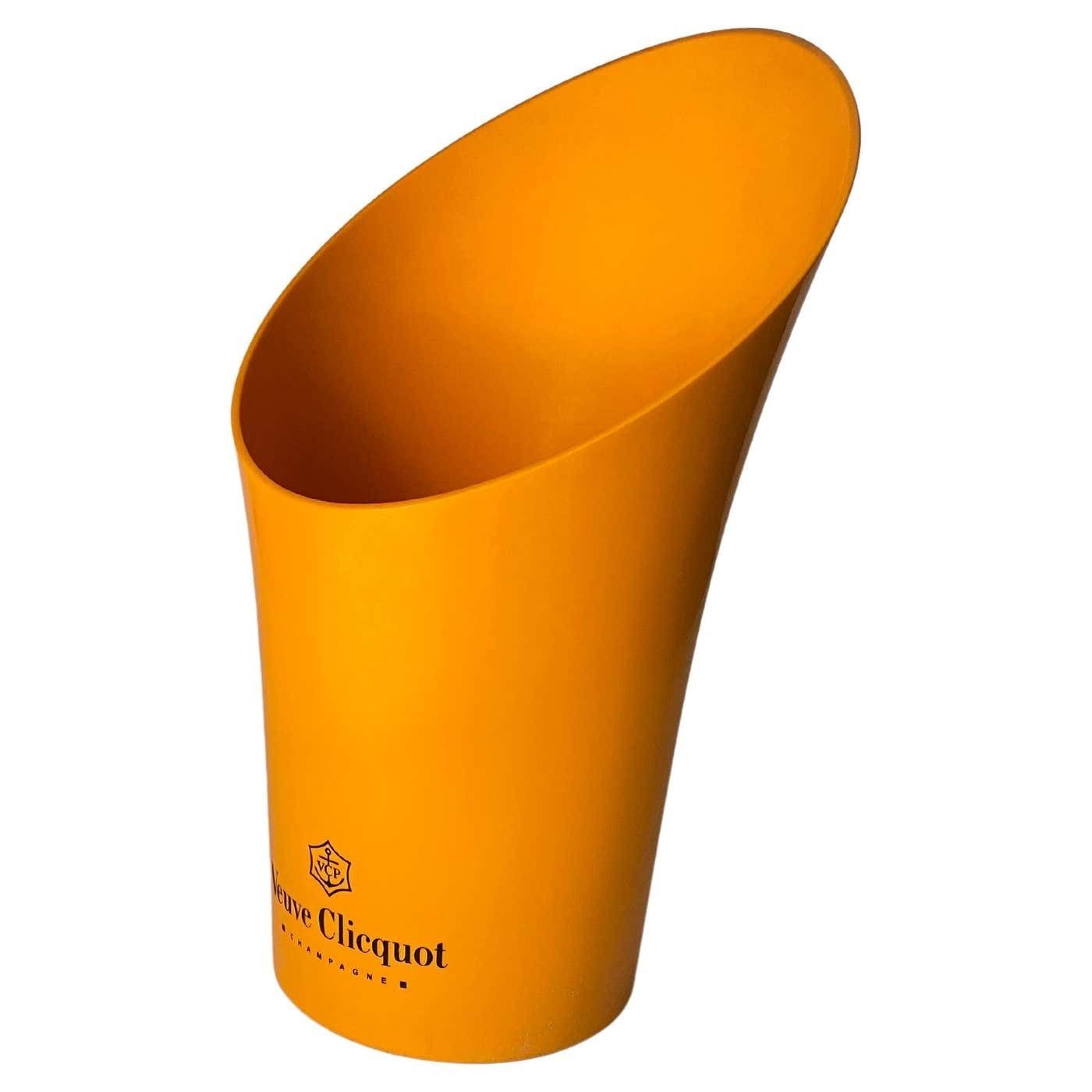 Champagne Bucket Veuve Cliquot In Plastic Orange Color France 20th Century