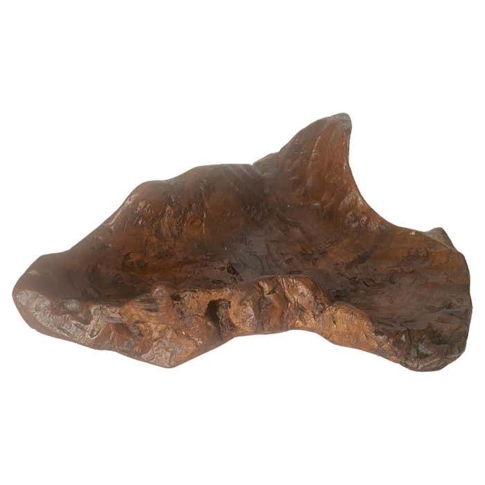 Brutalist Root Wood Vide Poche Or Bowl 1960 France With Old Patina Riviera