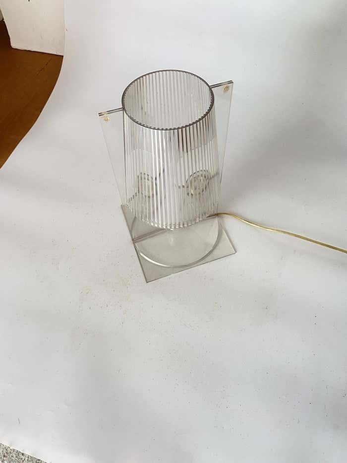 Kartell Take Lamp In Crystal By Ferruccio Laviani, Italian 21 Century photo vintage