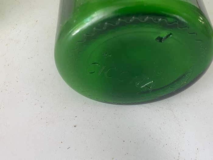 French Cobalt Green Pharmacy Bottles Set Of 2 Circa 20th Century photo furniture