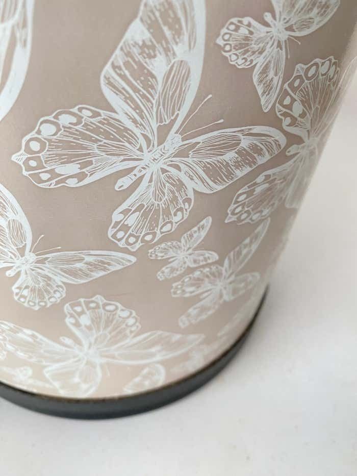 Faux Leather Basket Or Trash Can, Circa 1970 Black And Grey Color Made In Italy photo vinterior