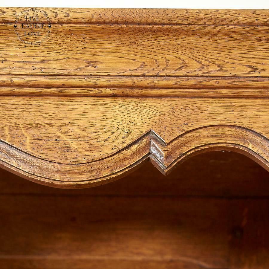 Vintage French Solid Oak Handmade Dresser photo vinterior