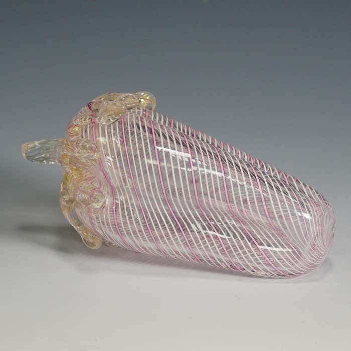 Small Murano Glass Sweet Pepper Fruit Of 'A Canne' Glass photo furniture