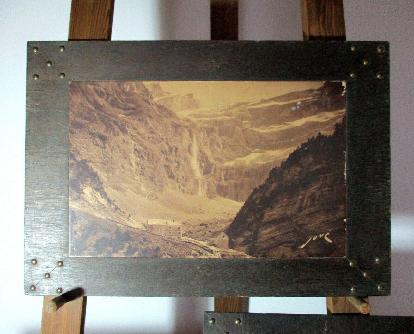 Set Of Mounted Vintage Photographs | French Pyrénées | Mountain Scenes | Cirque De Gavarnie | Lourdes |  Photography By Jean Jové photo Art