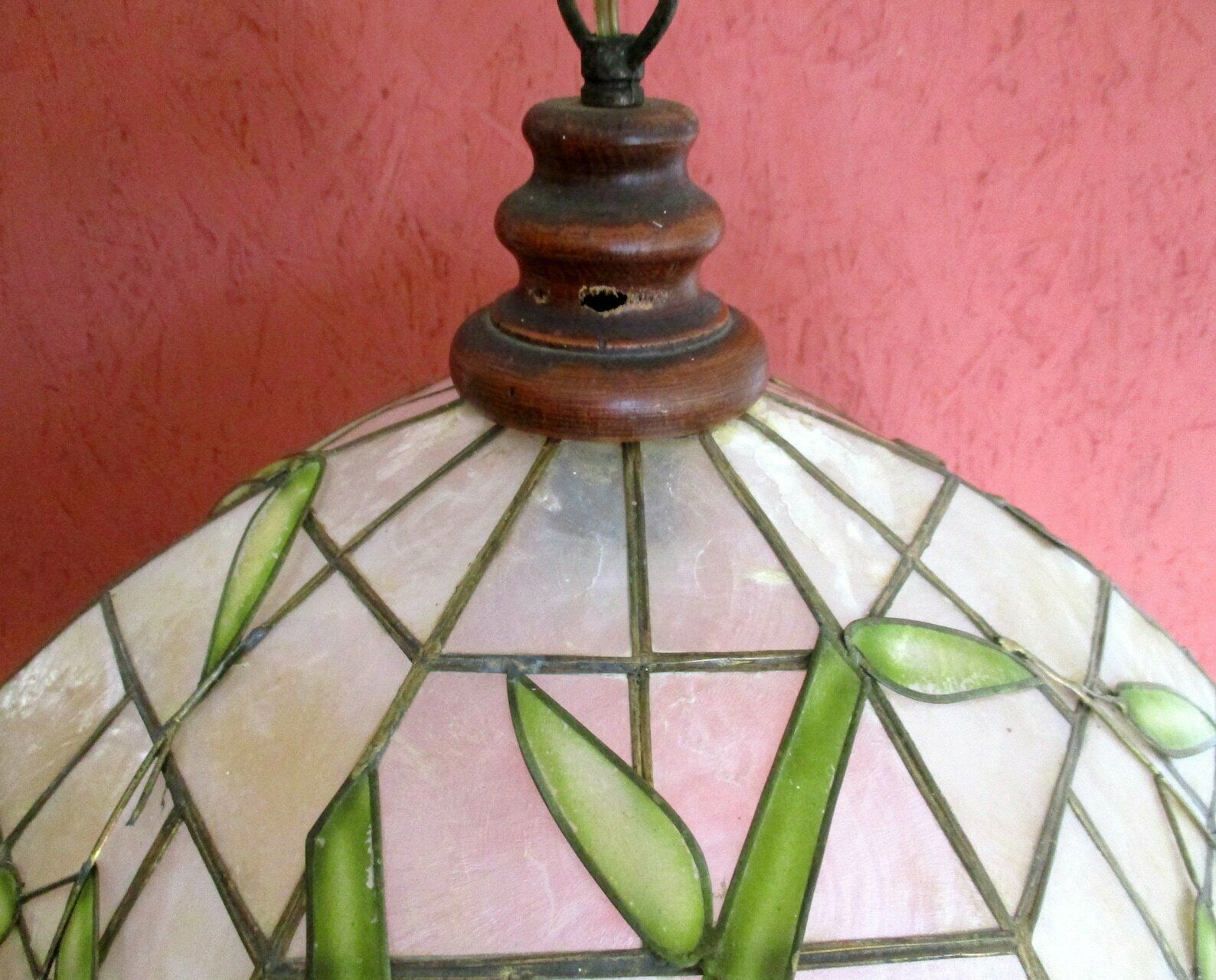 Capiz Lampshade | Capiz Shell | Vintage Lampshade | Capiz Lighting | Bamboo Lampshade | Bamboo Décor | Vintage Capiz | Pendant Lampshade photo 137.0