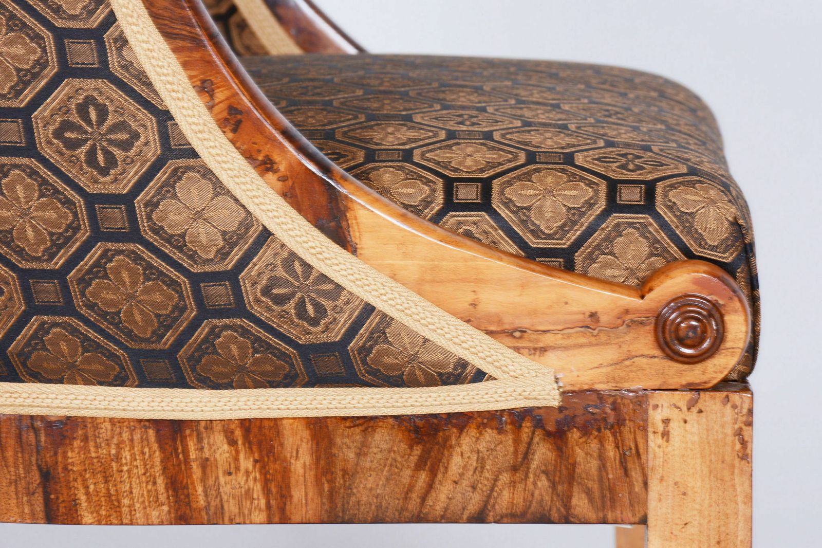 Restored Biedermeier Walnut Armchair Attributed To Josef Danhauser, Vienna, Austria, 1820s photo furniture