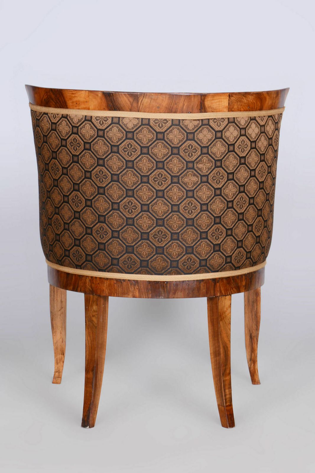 Restored Biedermeier Walnut Armchair Attributed To Josef Danhauser, Vienna, Austria, 1820s photo for sale