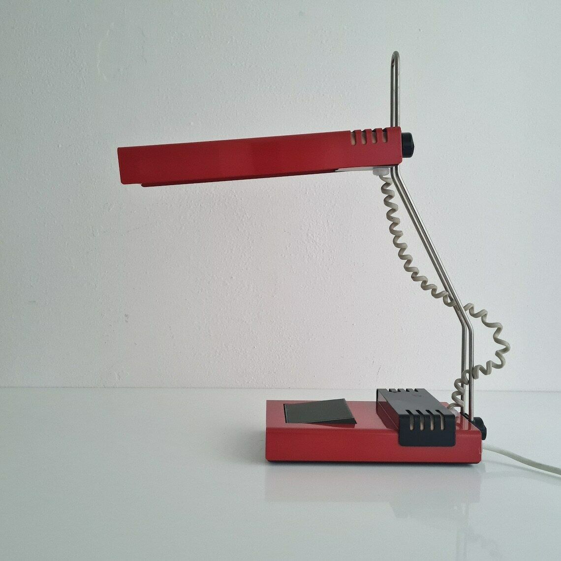 Vintage Mid Century Table Industrial Lamp Tesla 90s