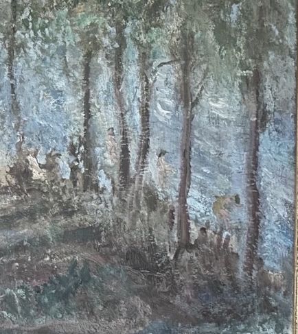 Bathers. Impressionst Oil On Canvas, By Hal Robinson, Early 20th Century photo vinterior
