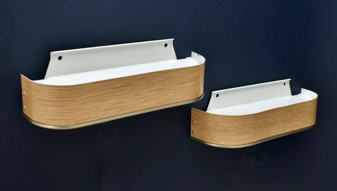 Mid Century Modern Wall Sconces Faux Wood  Vintage Bedside Wall Sconces Modernist Minimalist White Oak Mcm Midmod Lamps Nordic Scandinavian photo 180.0