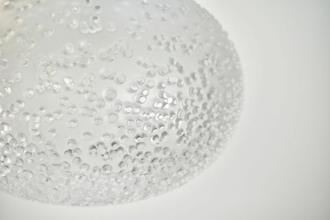 Peill And Putzler Patmos Hanglamp – Mid Century Modern Plafondlamp, Helder Glas, Duits Design, Ca. Jaren 1970 photo Verlichting