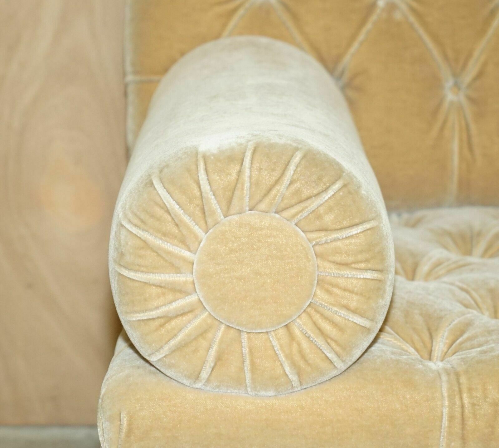 Owned By Madonna Luxury George Smith Bolster Mohair Velvet Chesterfield Sofa photo buy