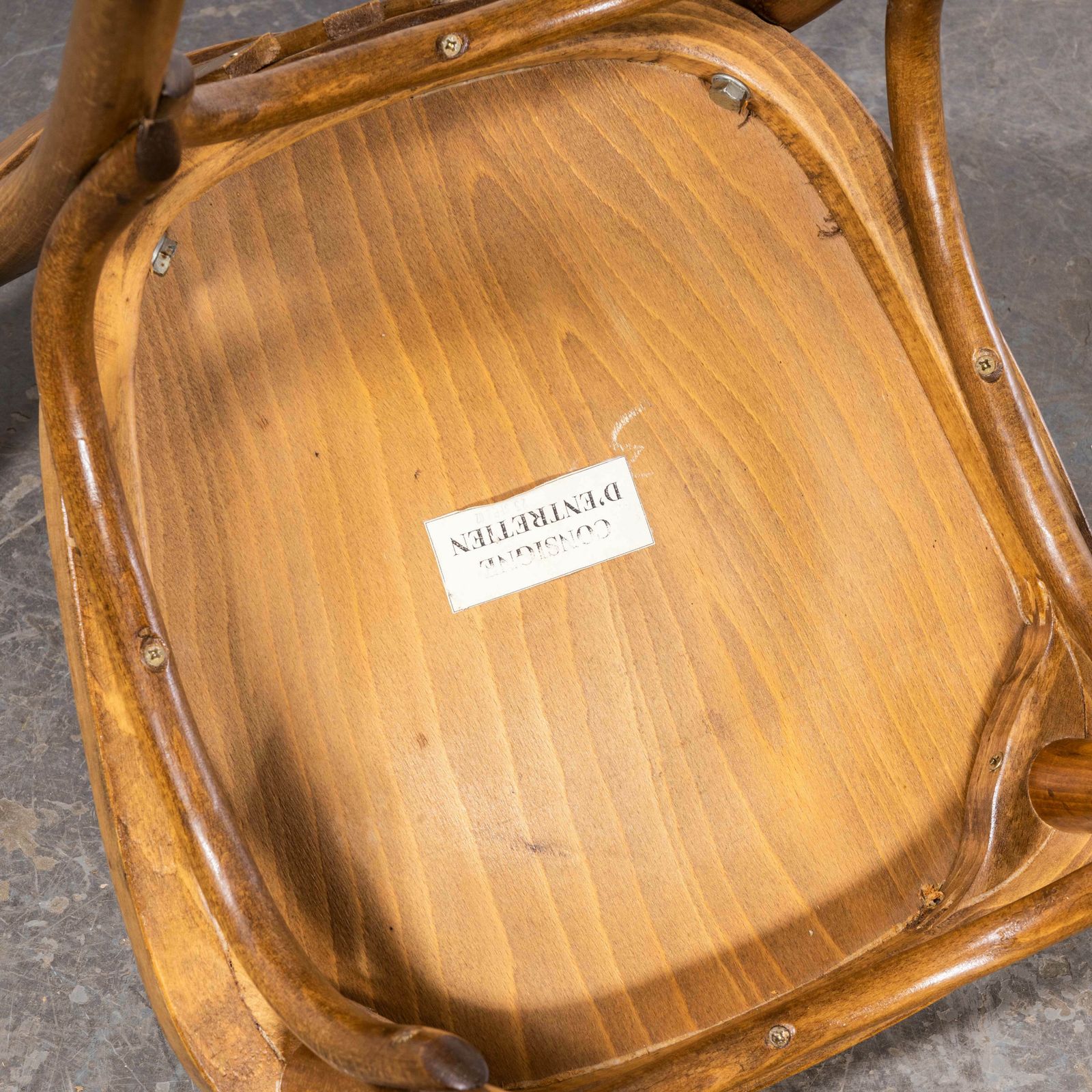 1950’s Luterma Honey Beech Bentwood Dining Chair – Set Of Four photo for sale