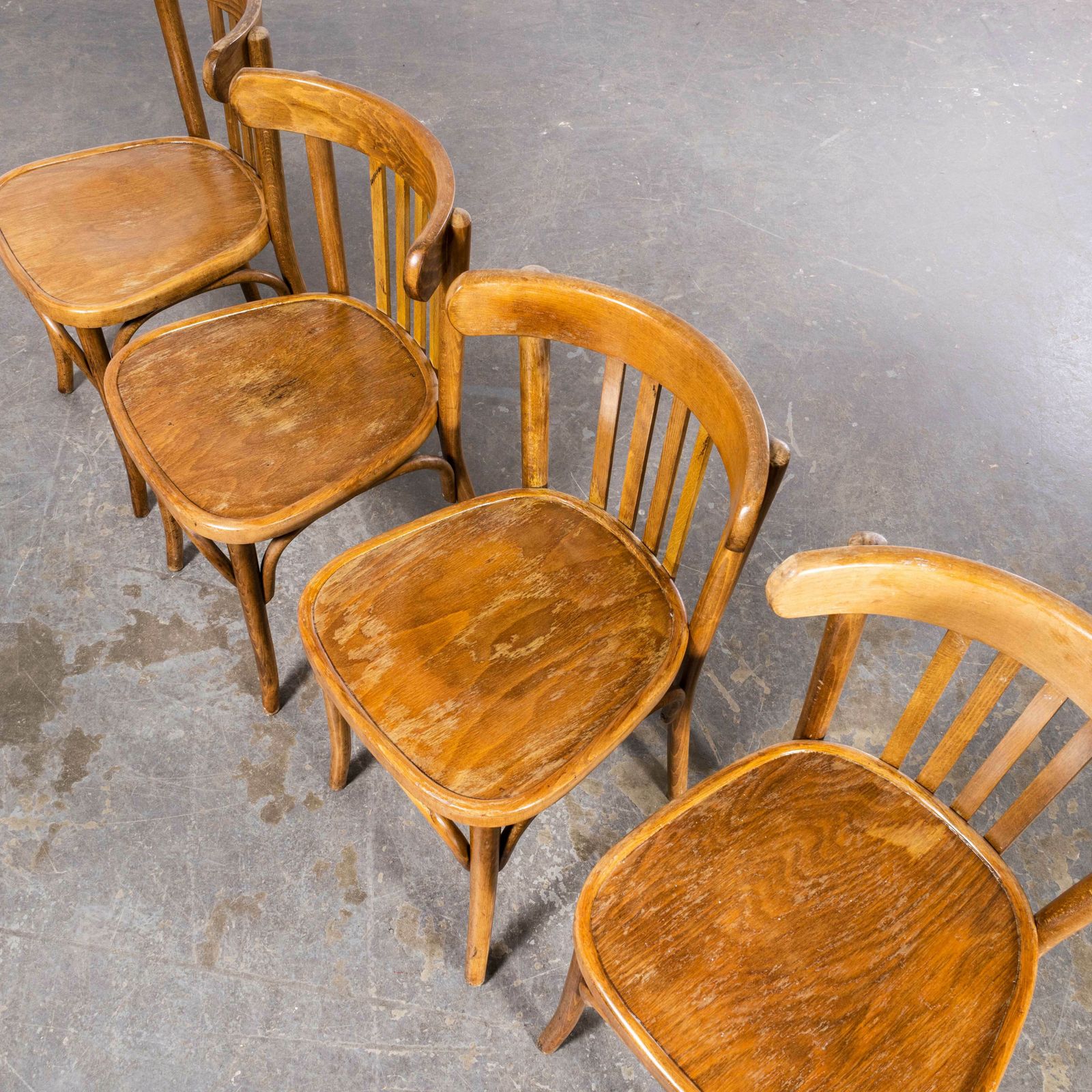 1950’s Luterma Honey Beech Bentwood Dining Chair – Set Of Four photo Furniture