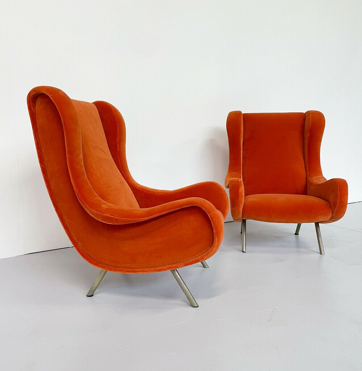 Pair Of "Senior" Armchairs By Marco Zanuso For Arlfex photo furniture