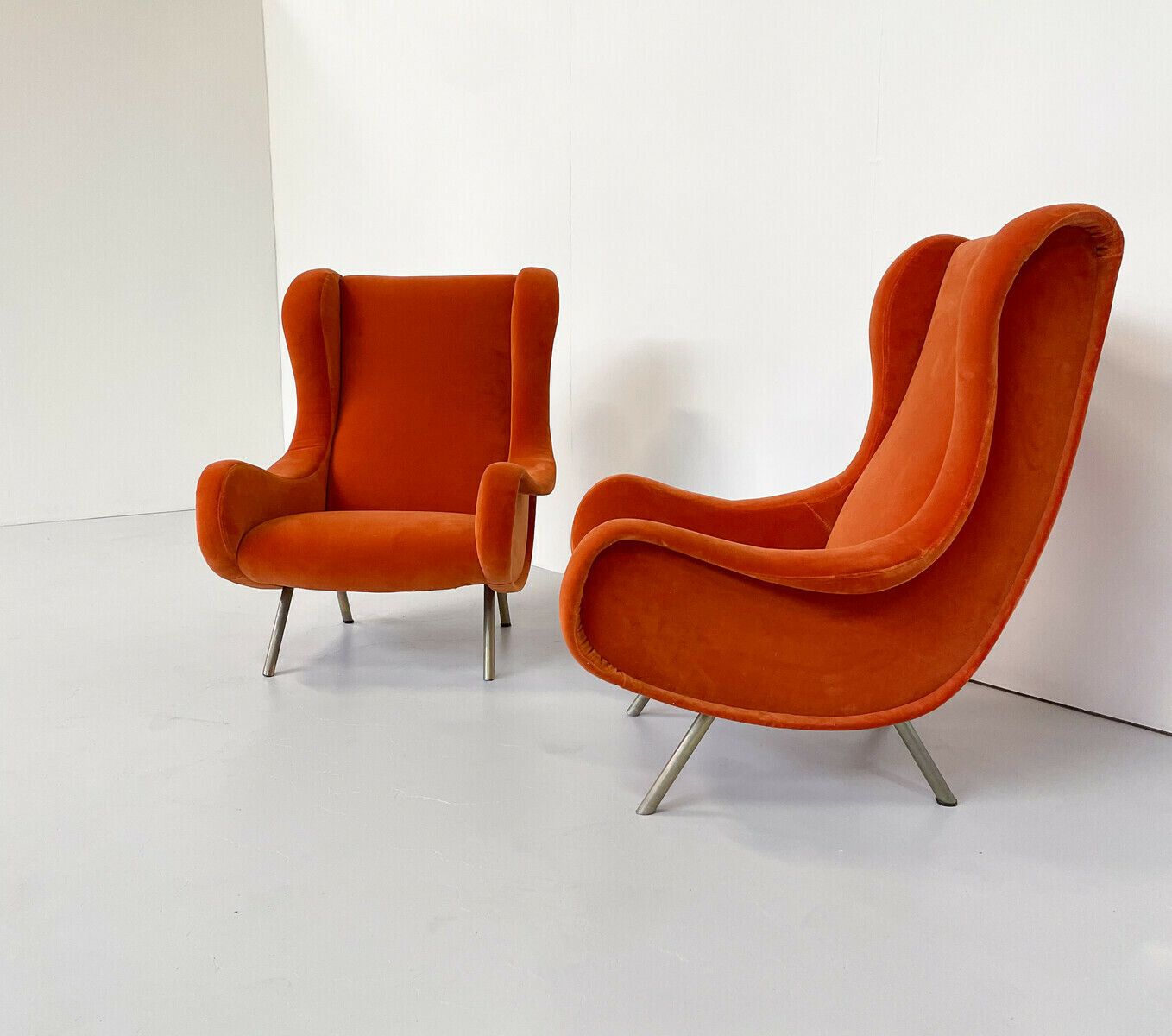 Pair Of "Senior" Armchairs By Marco Zanuso For Arlfex photo for sale