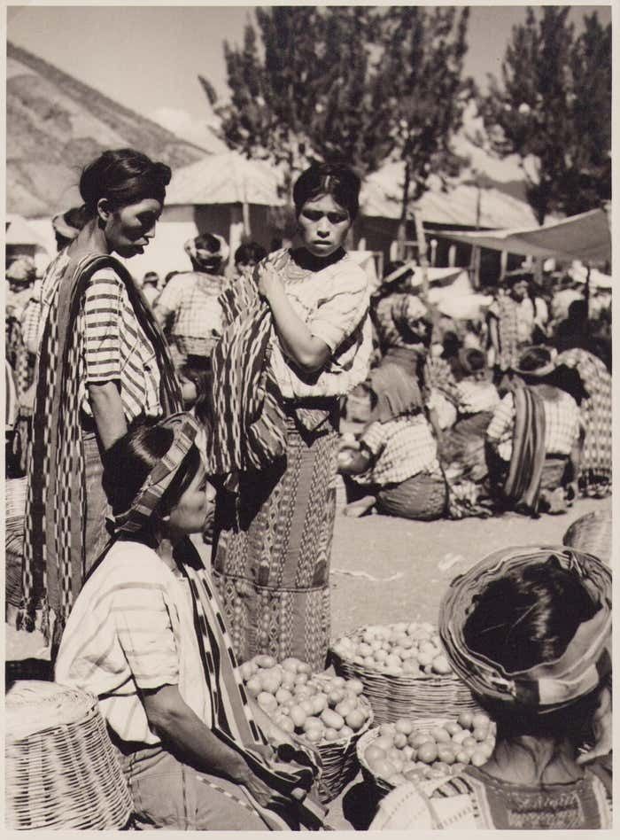 Guatemala, Market, People, Black And White Photography, 1960s