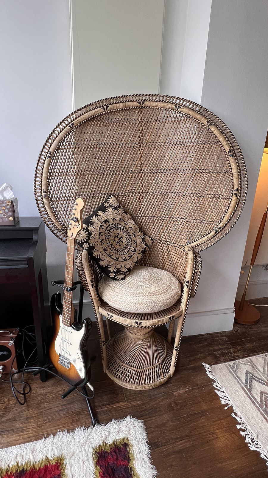 Pristine Peacock Wicker Armchairs
