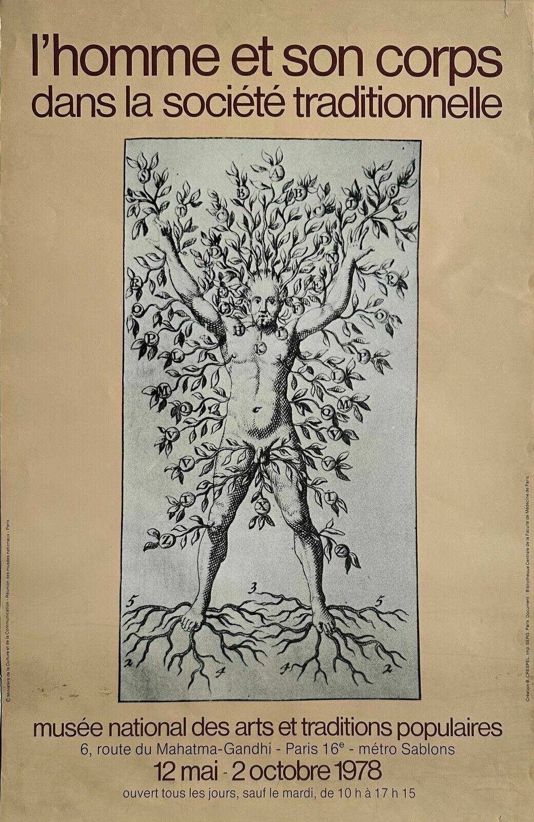 The Man And His Body Poster Expo Poster National Museum Popular Arts 1978