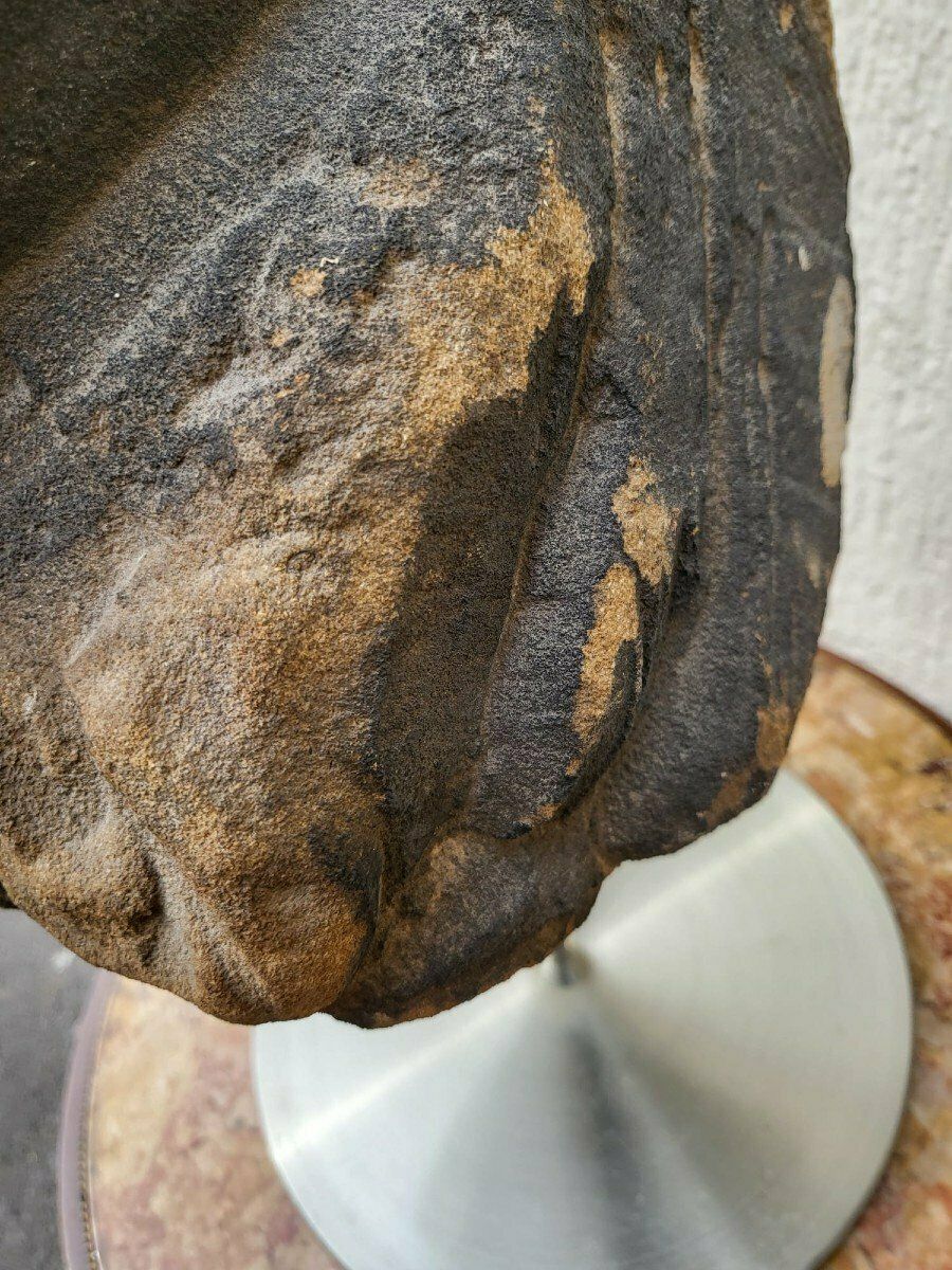 Stone Head Sculpture, United Kingdom, Xviith Century photo buy