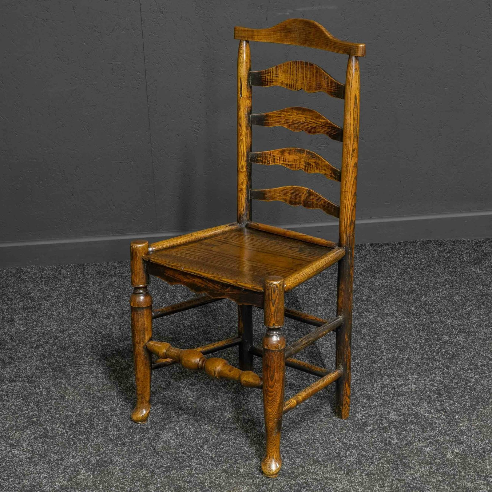Set Of Eight Georgian Chairs, 1700s photo vintage