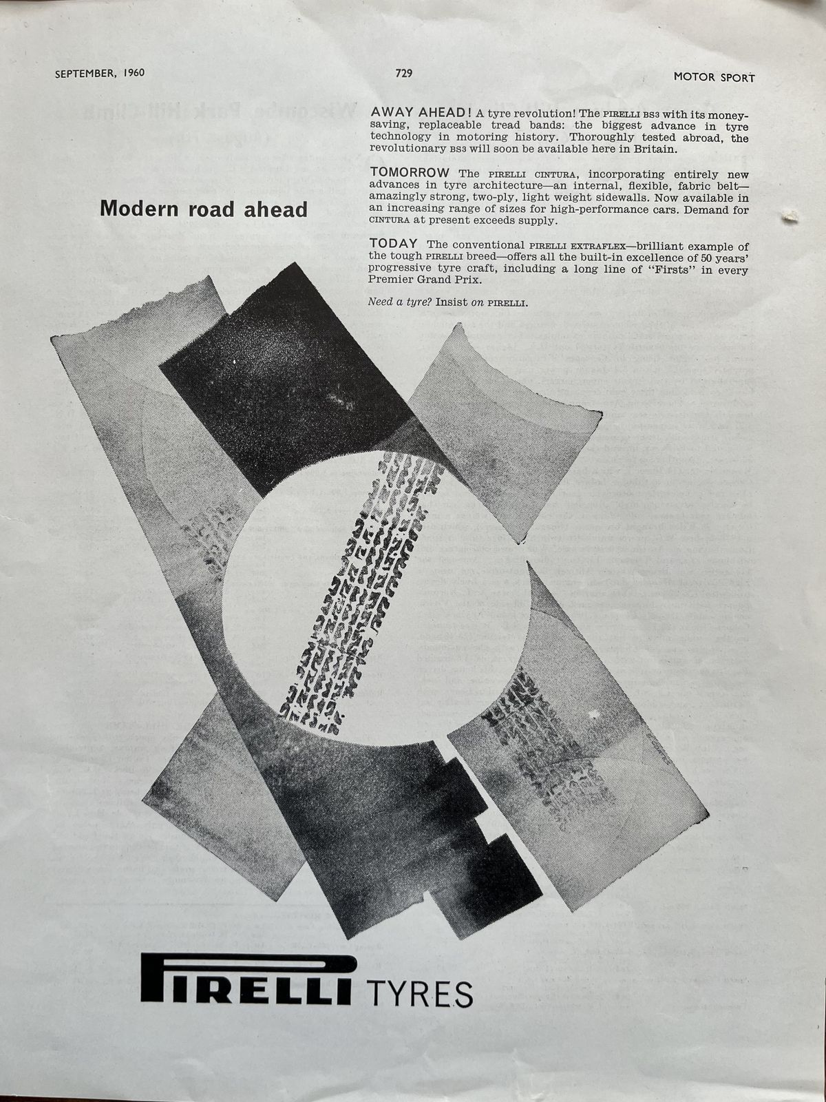 Vintage 1960s Pirelli Advertisements photo vinterior