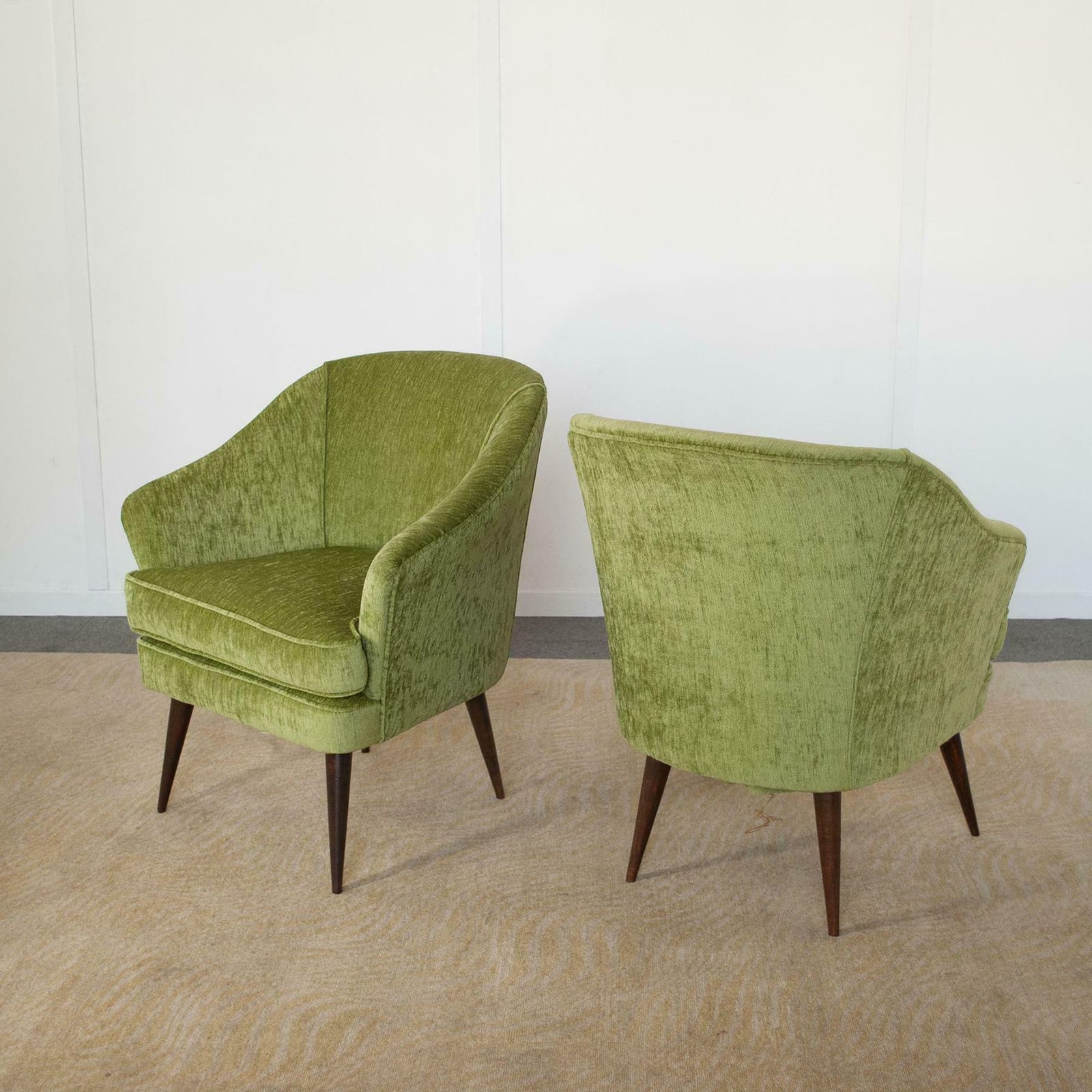Set Of Two Armchairs Manufactured By Casa E Giardino Designer Gio Ponti 1940 photo buy