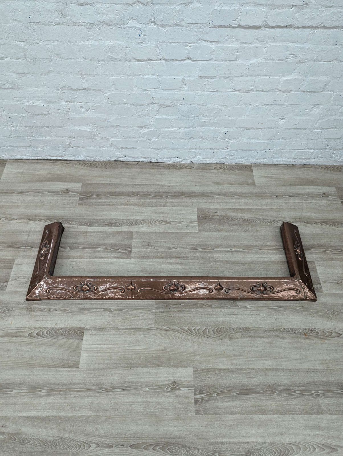Arts & Crafts Period Hammered Copper Fire Cur photo furniture