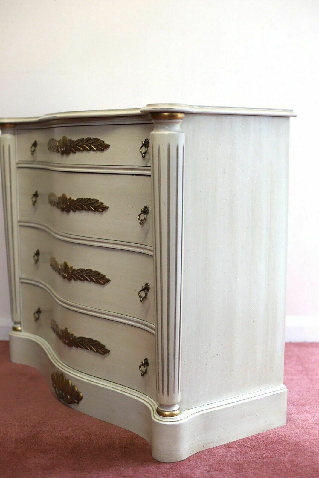Lovelly Painted Chest Of 4 Drawers French Style photo for sale