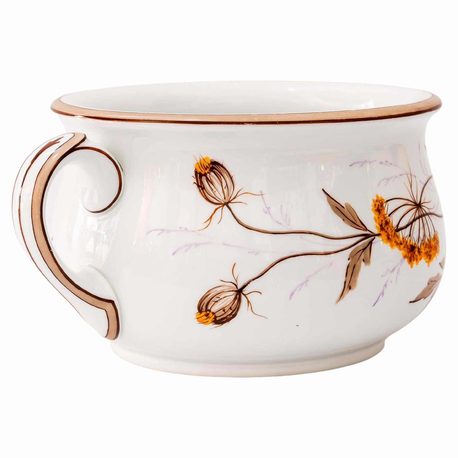 Art Deco Porcelain Pot Hand Painted Germany Around 1930s