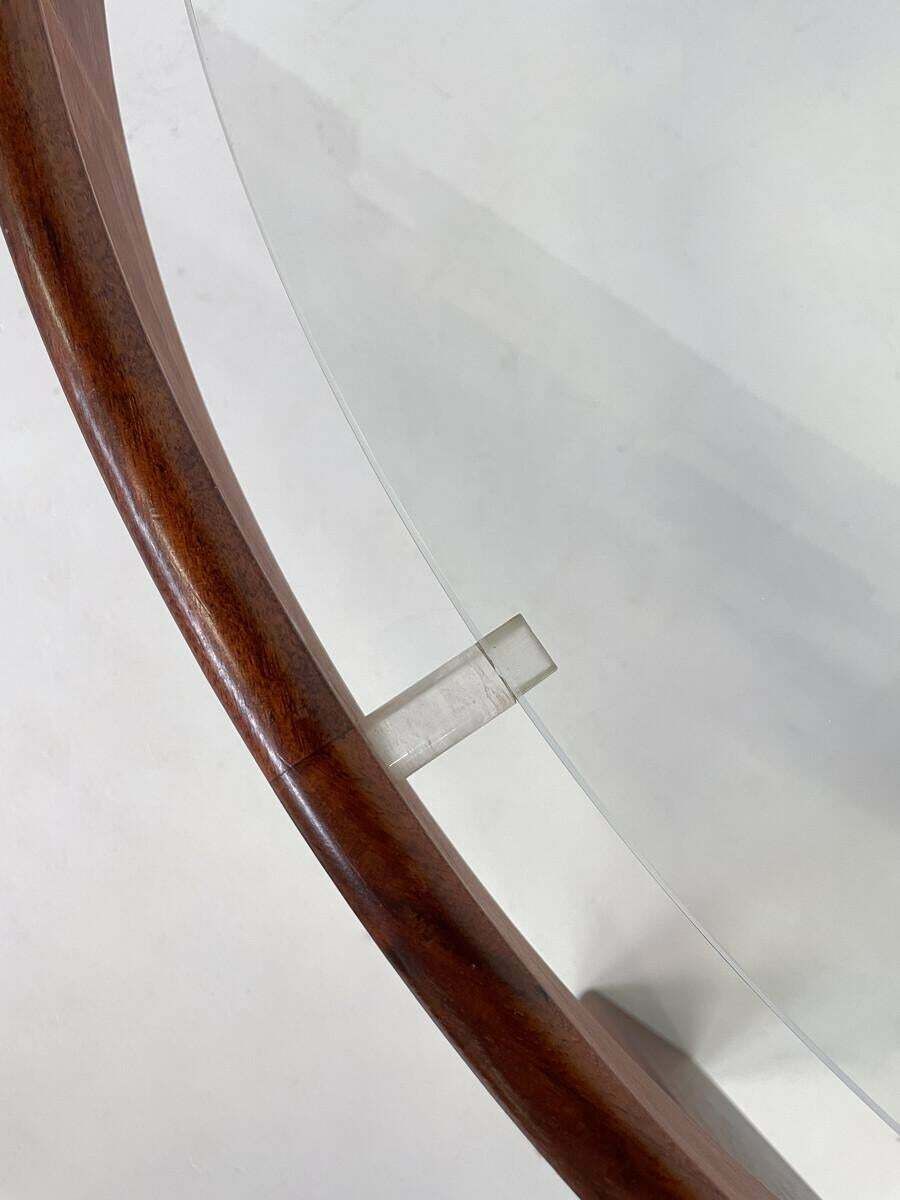 Mid Century Modern Wooden And Glass Coffee Table photo 1904.0