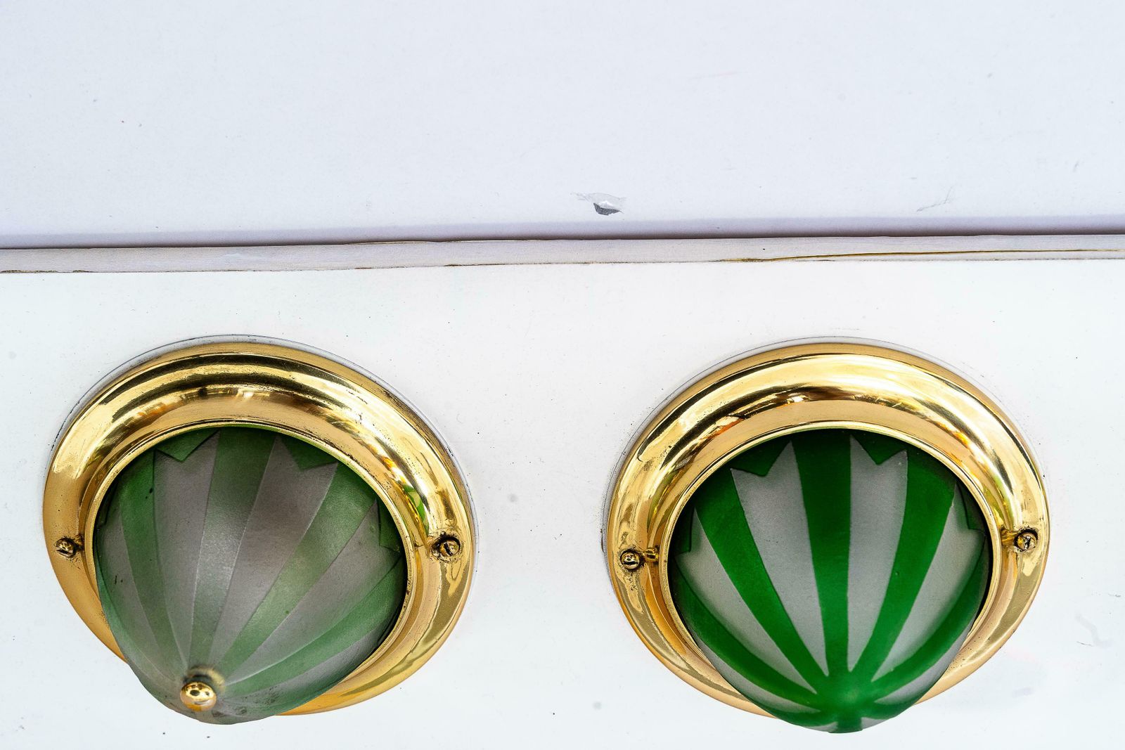 6x Art Deco Spotlights With Original Glass Shades Vienna 1920s photo 1321.0