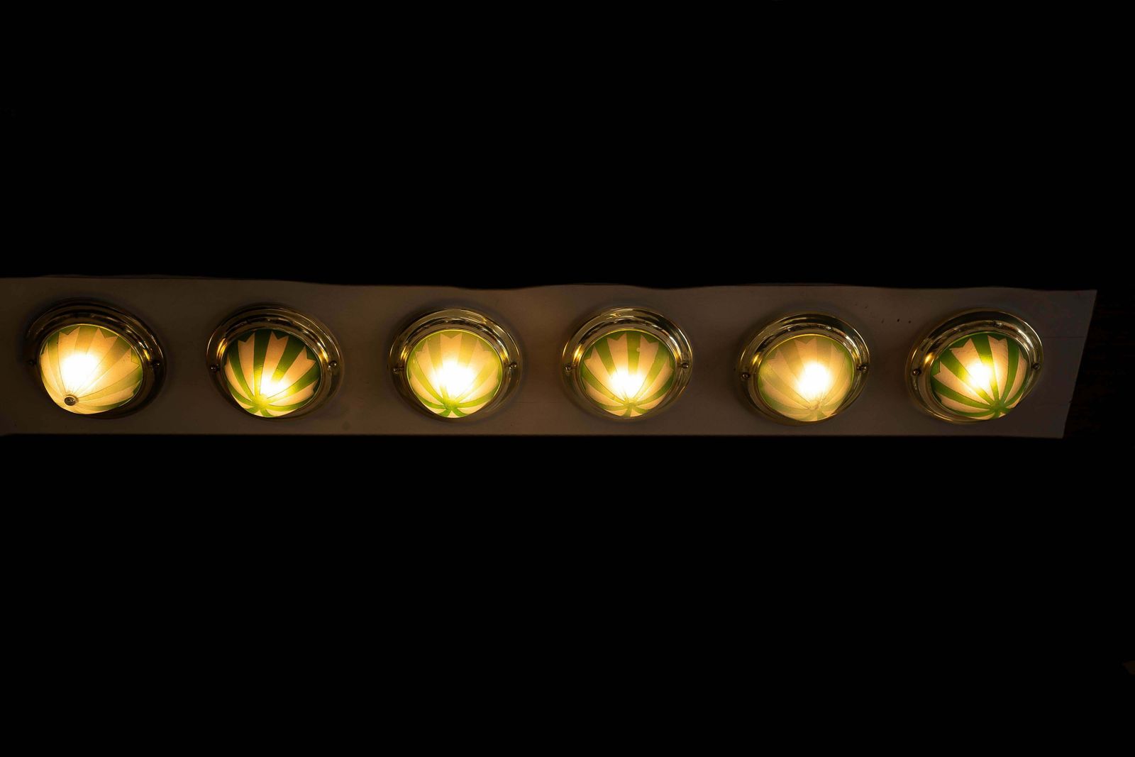 photo for sale 6x Art Deco Spotlights With Original Glass Shades Vienna 1920s