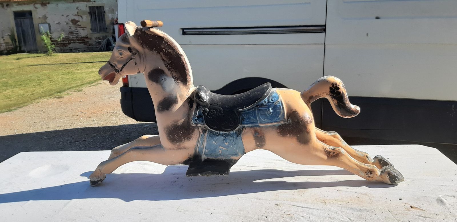 Carousel Horse In Fiberglass, 1970s