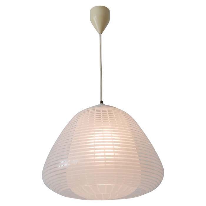 Rare Mid Century Pendant Lamp "München" By Wilhelm Wagenfeld For Peill & Putzler