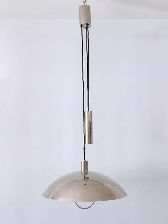 Early Tecnolumen Pendant Lamp 'Bauhaus Hmb 25/500' By Marianne Brandt 1980s photo vinterior