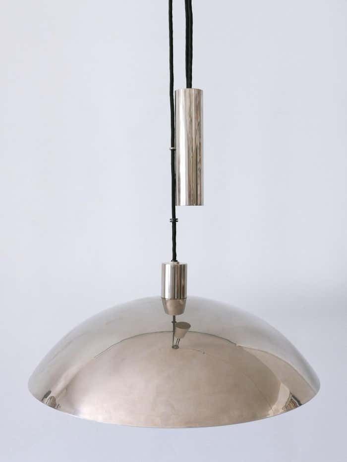 photo furniture Early Tecnolumen Pendant Lamp 'Bauhaus Hmb 25/500' By Marianne Brandt 1980s