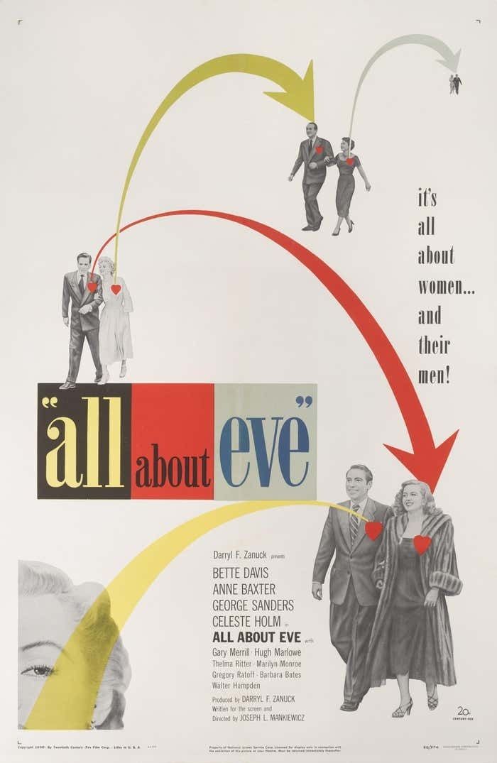 All About Eve Original Us Film Poster For The 1956 photo for sale