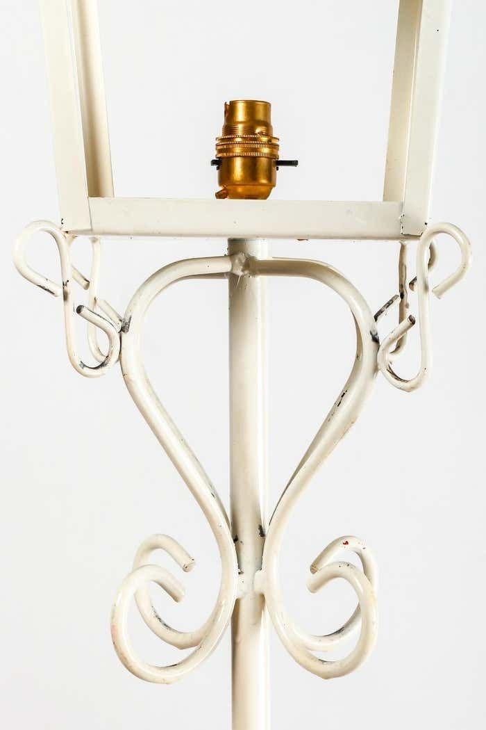 Floor Lamp In Painted Wrought Iron By Maison R.Gleizes, 1950 1960 Design photo vinterior
