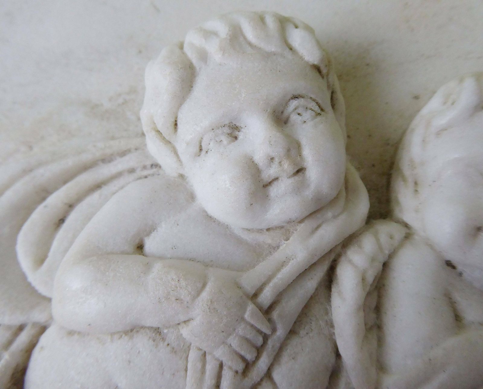 White Marble Cherubs Plaque | Antique Putti Decorative Frieze | Architectural Salvage | Romantic Décor photo Art