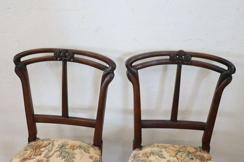 Furniture Early 20th Century Art Nouveau Living Room Set, Set Of 5 photo