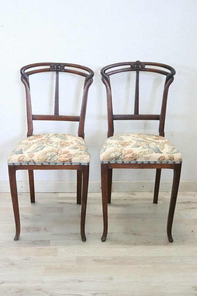 photo vintage Early 20th Century Art Nouveau Living Room Set, Set Of 5