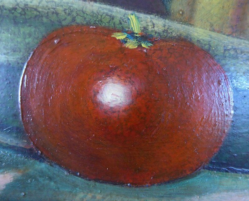 Original Still Life Oil Painting | Vintage French Art photo for sale